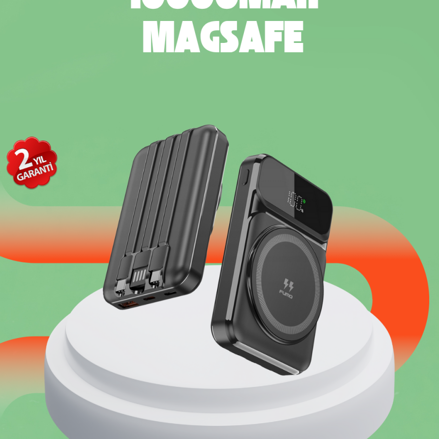 10000 mAh Wireless Fast Charging Supported Powerbank – 15W, PD20W, Type-C Port