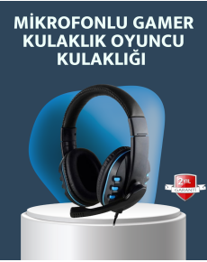 Wired Gaming Headset with Stereo Microphone – Comfortable and Clear Sound Transmission