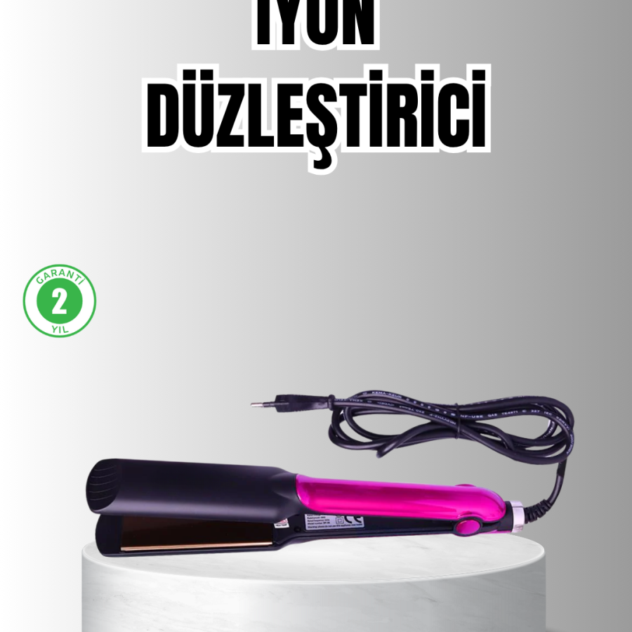 Professional Ion Technology Hair Straightener – 220°C Fast Heating and LED Display Design Professional Ion Technology Hair Straightener – 220°C Fast Heating and LED Display Design