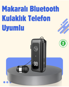 Bluetooth 5.2 Wired Reel Headset | Digital Display and Vibrating Notification