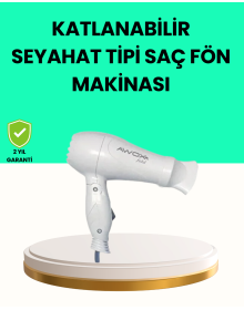 Foldable Travel Hair Dryer Dual Stage Adjustment
