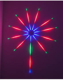 Smart RGB LED Fireworks Wall Lamp with Remote and App Control