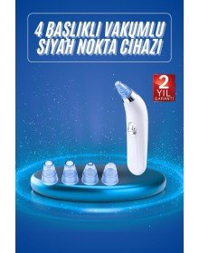 Vacuum Blackhead and Facial Cleansing Device with 4 Heads