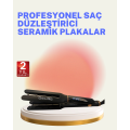 Hair Straightener Ceramic Plate 230C Fast Heating 360° Cable