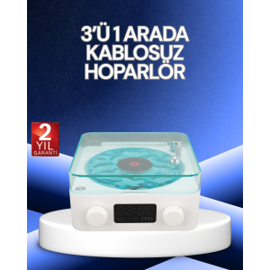 3-1 Wireless Bluetooth Speaker – With Night Light, Clock, Retro Design