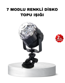 Colorful Disco Ball Sensitive to Music Rhythm – 7 Modes Lighted Party Lamp