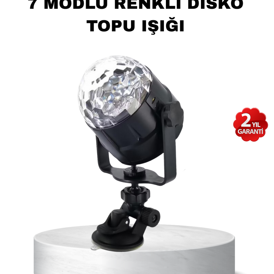 Colorful Disco Ball Sensitive to Music Rhythm – 7 Modes Lighted Party Lamp Colorful Disco Ball Sensitive to Music Rhythm – 7 Modes Lighted Party Lamp