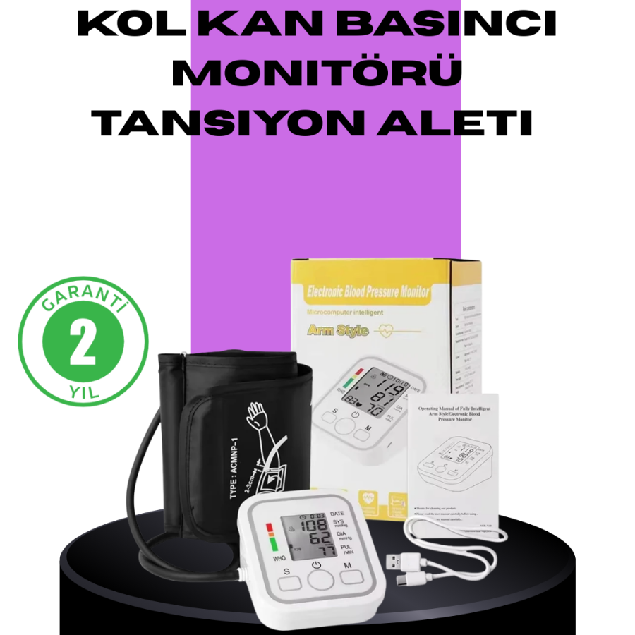 Electronic Blood Pressure Meter with LCD Digital Display Electronic Blood Pressure Meter with LCD Digital Display