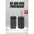 Powerbank 60.000 Mah Portable Charging Fast Flashlight with Digital Indicator