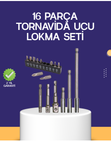 16 Piece Bits and Adapter Set Screwing Repair Maintenance Set