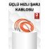 Android and IOS Compatible 180 Degree Type-c Charging Cable