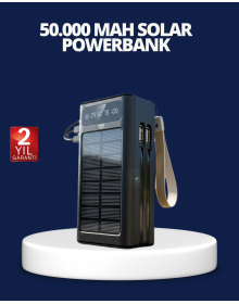 Solar Panel Powerbank LED Light Portable Charger