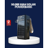 Solar Panel Powerbank LED Light Portable Charger