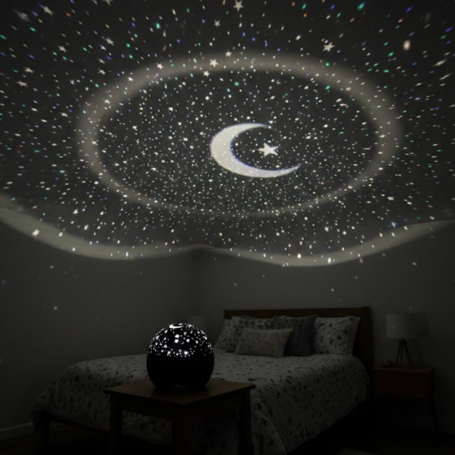 Plug Star Projector Night Light with Music