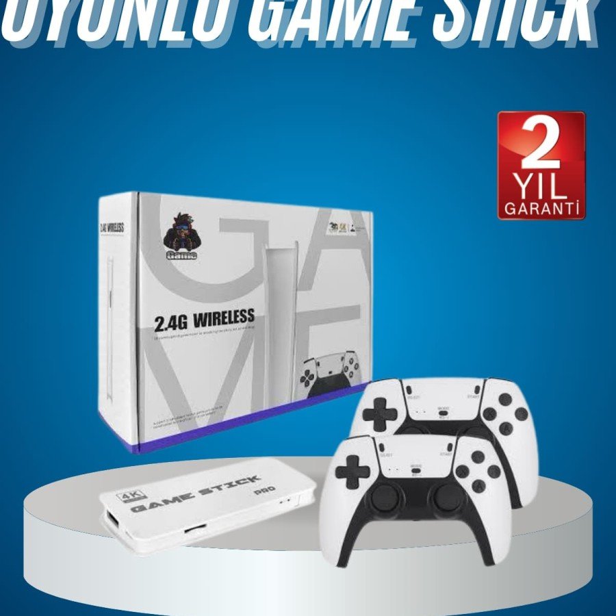 2.4 GHZ Game Console Dual Console 4K Ultra HD Game Stick