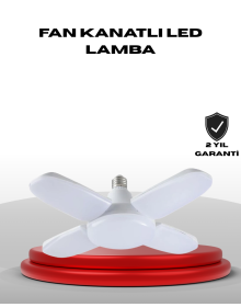 4 Arm Folding Propeller LED Bulb 60 Watt High Illumination and Energy Saving