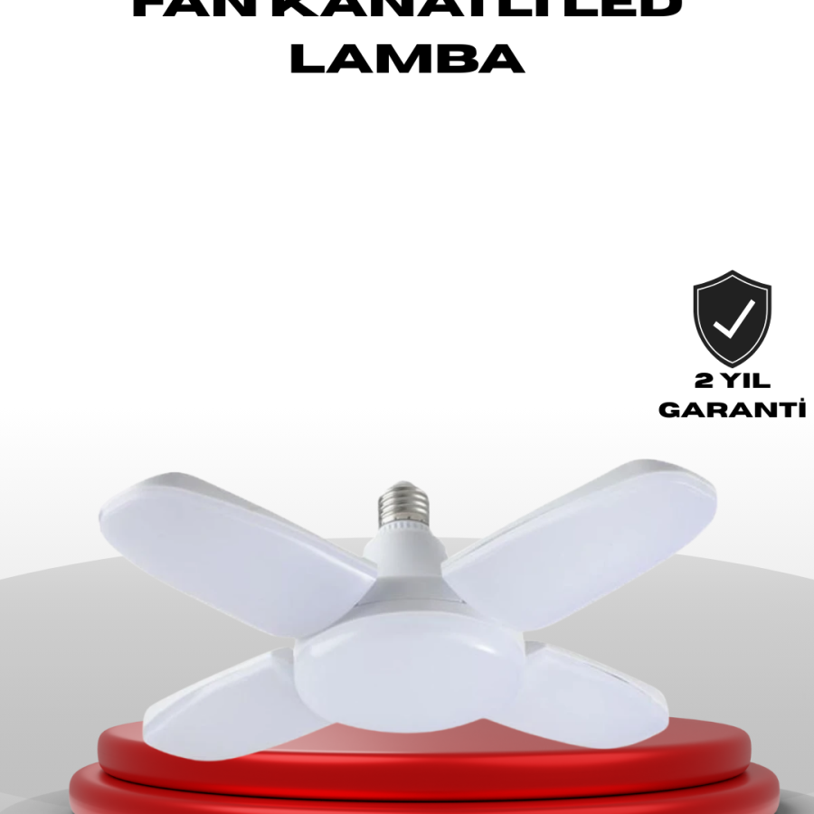 4 Arm Folding Propeller LED Bulb 60 Watt High Illumination and Energy Saving