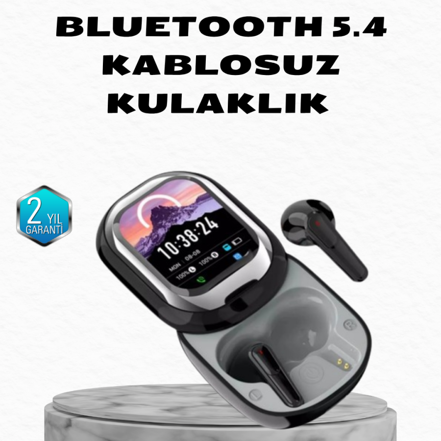 Wireless Headphones with Active Noise Canceling – Smart Display Charging Box Wireless Headphones with Active Noise Canceling – Smart Display Charging Box