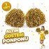 1 Pair (2 Pieces) Gold Color 23 April 19 May 29 October School Performance Pompoms Extra Plump