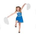 1 Pair (2 Pieces) White Color 23 April Show Pompom