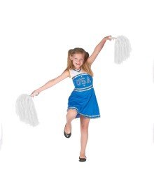 1 Pair (2 Pieces) White Color 23 April Show Pompom