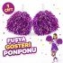 1 Pair (2 Pieces) Purple Color 23 April 19 May 29 October School Performance Pompoms Extra Plump
