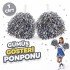 1 Pair (2 Pieces) Silver Color 23 April 19 May 29 October School Performance Pompoms Extra Plump