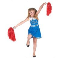 1 Pair (2 Pieces) Red Color 23 April Show Pompom
