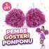 1 Pair (2 Pieces) Pink Color 23 April 19 May 29 October School Performance Pompoms Extra Plump