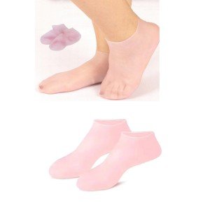 1 Pair Silicone Gel Heel Moisturizing Socks Foot Care Cracking Protective Cream Socks