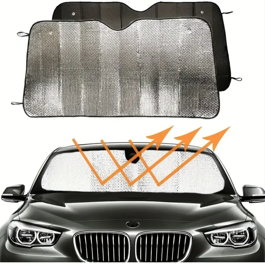 Foldable Windshield Sunshade Anti-Heat Vehicle Curtain Volkswagen Passat Peugeot 3008 Skoda Superb Nissan Qashqai