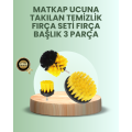 Drill Bit Cleaning Brush Set of 3 for Bathroom and Kitchen