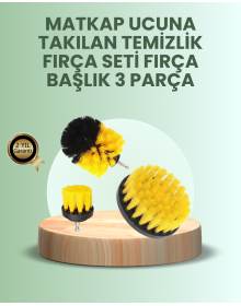 Drill Bit Cleaning Brush Set of 3 for Bathroom and Kitchen