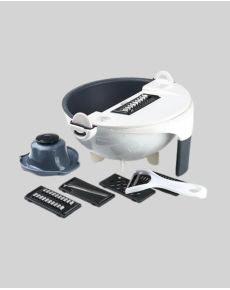 Vegetable Chopper with Rotary Mechanism and Grater with Chamber Vegetable Chopper with Rotary Mechanism and Grater with Chamber