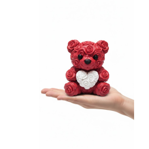10 cm 3D Heart Holding Teddy Bear Decorative Valentine's Day Gift 10 cm 3D Heart Holding Teddy Bear Decorative Valentine's Day Gift