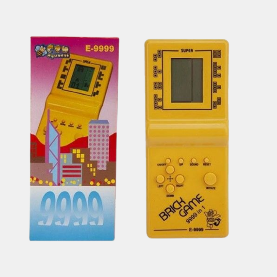 Classic Gameboy Tetris Game – Portable Battery Operated Retro Handheld Console