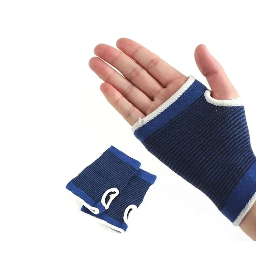 Blue Wrist Protector Sports Support Universal Size For Both Hands