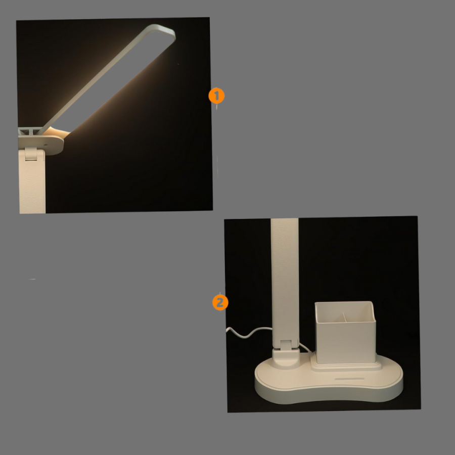 Eye Protective LED Reading Lamp | Flicker-Free Light, Pen Holder and Stand Function