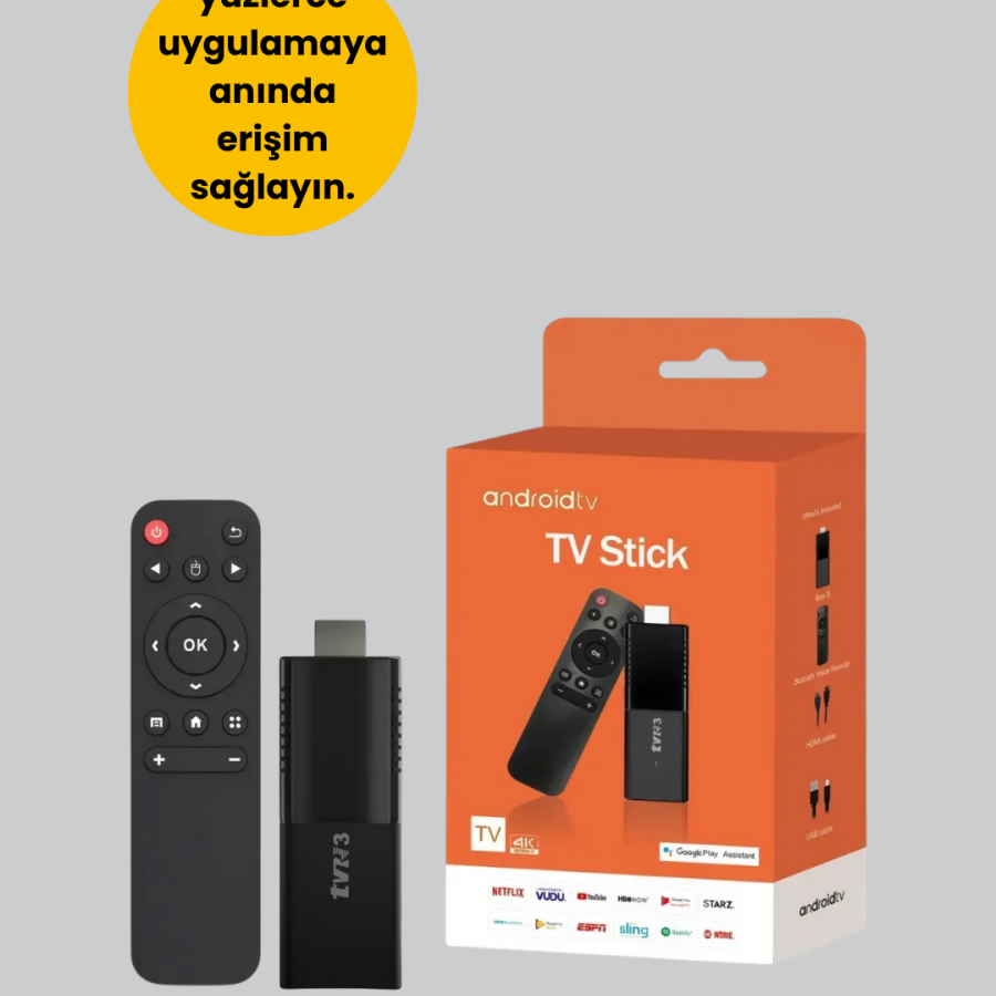 Android TV Stick 4K Ultra HD Display Supported