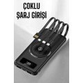10.000 Mah Powerbank 4 Ports Fast Charging with Digital Indicator