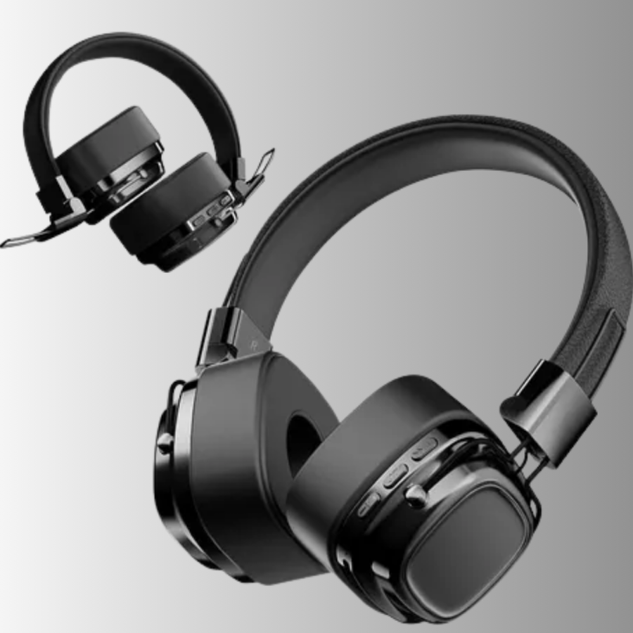 Portable Wireless Music Headset with Foldable Design