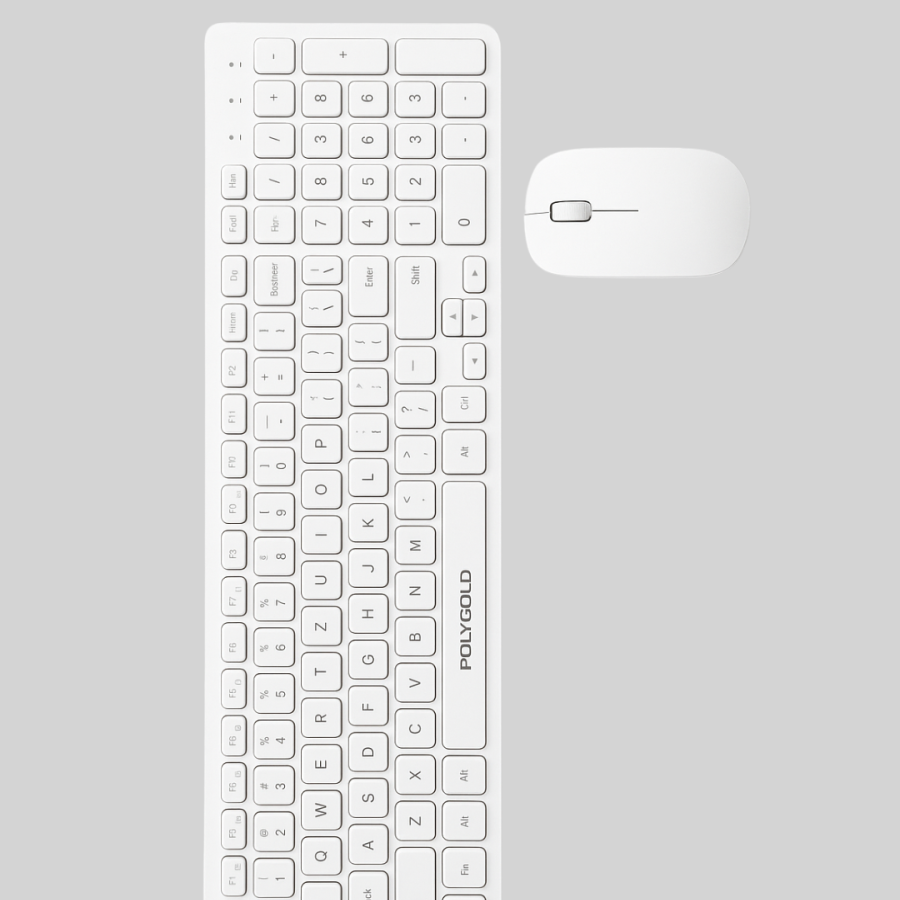 Wireless Keyboard Mouse with USB Receiver - Wide Compatibility, Quiet Keys
