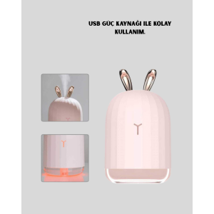 Ultrasonic Air Humidifier 200 ml Aroma Diffuser Quiet with LED Light Ultrasonic Air Humidifier 200 ml Aroma Diffuser Quiet with LED Light