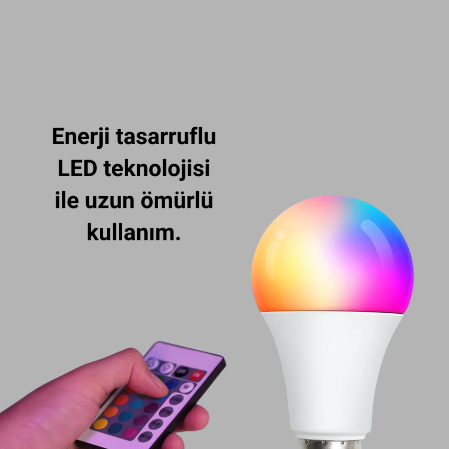 A Quality 2025 RGB LED Bulb 16 Color Lamp with Remote Control
