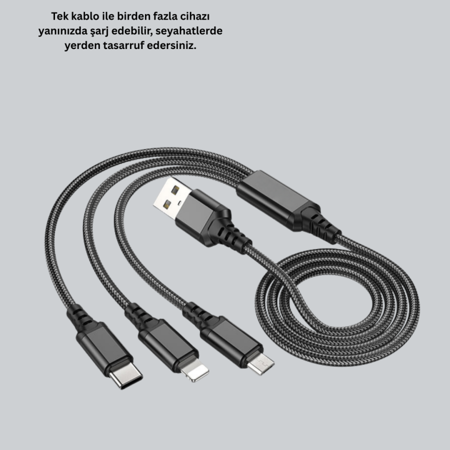 3 in 1 Fast Charging Cable