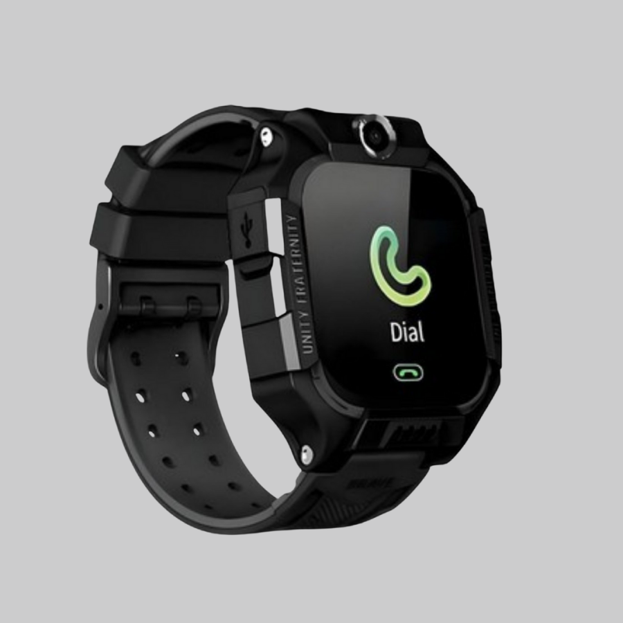 S10 Smart Children s Watch Black Design Pedometer and Alarm Function