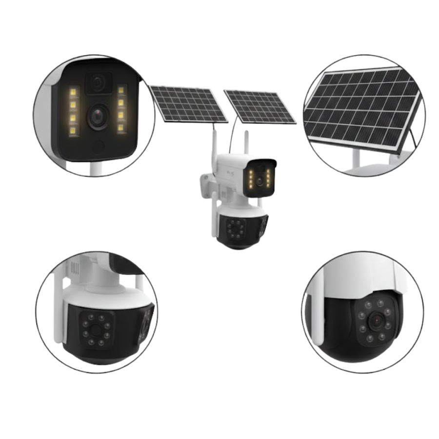 4G Supported Dual Solar Panel IP Camera with Night Vision and Voice Communication 4G Supported Dual Solar Panel IP Camera with Night Vision and Voice Communication