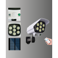 77 LED Solar Powered Security Light and Dummy Camera – With Motion Sensor, 2400mAh Battery 77 LED Solar Powered Security Light and Dummy Camera – With Motion Sensor, 2400mAh Battery