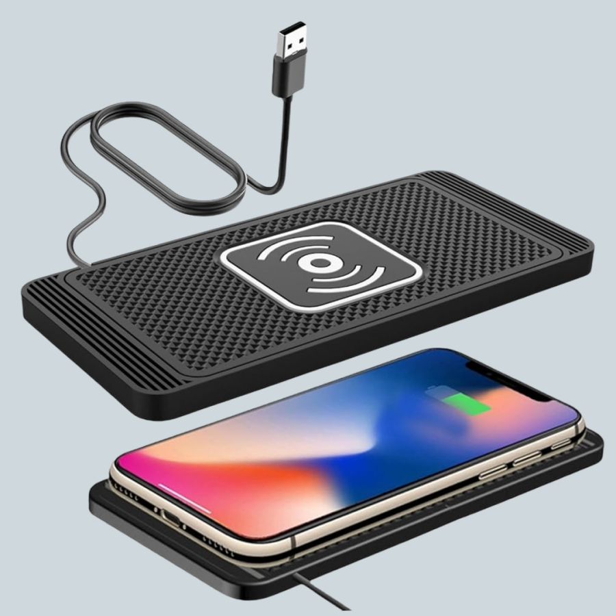 Fast Wireless Car Charger – Magnetic Pad, Overheat Protection