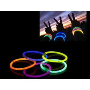 10 Pieces Glow Stick Bracelet Phosphorescent Broken Stick Bracelet